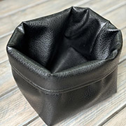 Декоративний кошик для зберігання Прованс екошкіра чорний