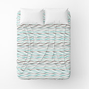 Простирадло Хвиля бязь Home Line бірюзова