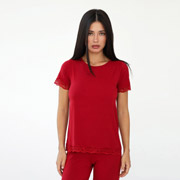 Жіноча футболка German Volf 24084 бордо