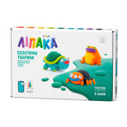 Набір самозастигаючого пластиліну Тарантул, Черепаха, Помаранчева жаба Lipaka 60050-UA01