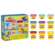 Набор пластилина из 9 баночек Bright Rainbow 9 Pack Play-Doh Hasbro F7965