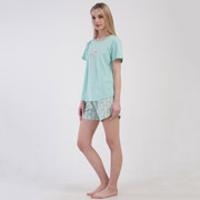 Комплект із шортами жіночий Vienetta 4101037973 ментоловий