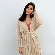 Кардиган жіночий в'язаний Joy Art Knit бежевий