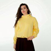 Худі жіноче базове на гумці Поділля Lesia жовте