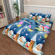 Комплект постільної білизни бязь Зимушка Selena 100338