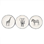 Набір із 3 десертних тарілок Masai Maison