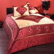 Покрывало с наволочками ARYA Lotus RED красный - Фото №2