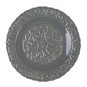 Тарілка порцелянова 27 см Вінтаж Lefard 823-057 сіра