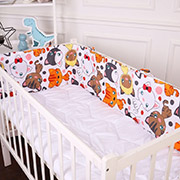 Борт у ліжечко Kids Time 20-0035 Colored kittens MirSon