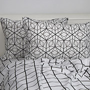 Комплект наволочок Quadro Stars grey Rev ранфорс ТЕП