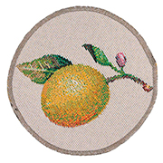 Серветка підставна під тарілку гобеленова Лимонний букет Limaso ROUND003-10D