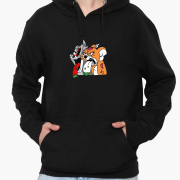 Худі чоловічий Tom I Jerry MobiPrint 9225-2089 чорний