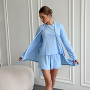 Жіночий комплект халат та піжама Morning Sky Cosy SetBH222324 блакитний
