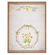 Кухонний великодній рушник Нарциси у віночку Home Line