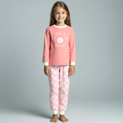 Піжама для дівчинки 0102302сер футер з підчосом Татошка рожевий
