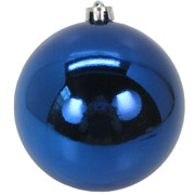 Шар новогодний 15 см Yes! Fun 974913 синий глянец