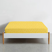 Простирадло на гумці Yellow Starfall ранфорс Cosas висота 20 см