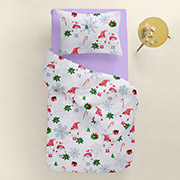 Постільна білизна в дитяче ліжечко New Year Gnomes CS6 ранфорс Cosas