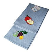 Набір кухонних вафельних рушників з вишивкою Фрукти диз-7 Ярослав