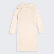 Сукня ПЛ436 трикотаж-рубчик Бембі 200-молочний