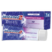 Зубна паста 75 мл 3D White Прохолодна вода Blend-a-med