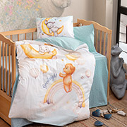 Постільна білизна в дитяче ліжечко Moon Mint Cotton Box