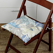 Подушка на стілець Блакитні квіти Прованс