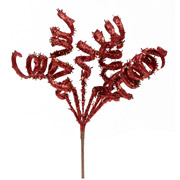 Ветка декоративная 21 см Спирали YES! Fun 973884 красная глиттер