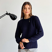 Джемпер в'язаний Cotton індиго Art Knit Прованс