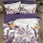 Постільна білизна Palm Garden Purple сатин 3D First choice