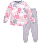 Піжама для дівчинки 0122402зкс футер-тринитка Татошка рожевий