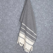 Рушник для сауни та пляжу Bergama Arya чорний