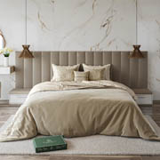 Комплект постільної білизни сатин-велюр Pagoti Charisma бежевий