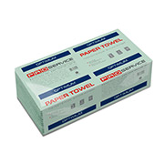 Паперові 1-шарові рушники PRO service Optimum V-збірка зелені макулатурні 160 аркушів