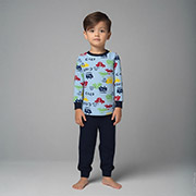 Пижама для мальчика 0122402дос футер-тринитка Татошка синий