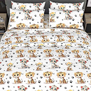 Підліткова постільна білизна Малятко 101433 бязь-люкс Selena простирадло на гумці