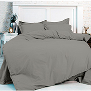 Простирадло MirSon бязь 16-5803 Geronimo темно сіра