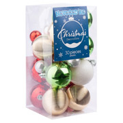 Набор елочных шаров 30 шт Номер 4 Novogod'ko 974435 золото-красный