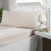 Набір Champagne сатин First Choice простирадло на гумці та 2 наволочки