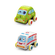 Набір м'яких машинок розвиваючий 2 шт Iggy Ziggy 75494