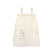 Махровий сарафан для сауни Home Line кремовий з вишивкою