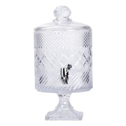 Лимонадниця на ніжці з краном 4.5 л Glass Yiwu HP-19-4