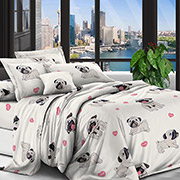 Постільна білизна Мопсики 600341 полікоттон Selena