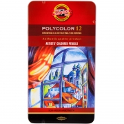 Художественные цветные карандаши Koh-i-noor POLYCOLOR 12 цв. 3822012002PL