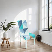 Трикотажний чохол на стілець Love you 032