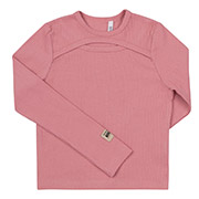 Лонгслів для дівчинки ФТ13 трикотаж-рубчик Бембі 300-рожевий