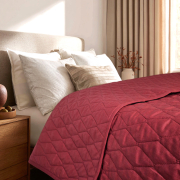 Покривало бавовняне Siera ранфорс SoundSleep бургунді