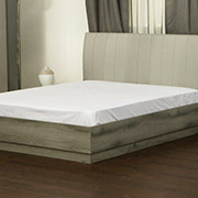 Простирадло однотонне на гумці White сатин Good-Dream білий