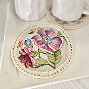 Серветка гобеленова кругла 10 см LiMaSo Round1186M-10D