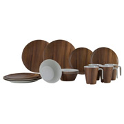 Сервіз столовий 16 предметів Tableware Nature Wood 6913100 Gimex DAS302015